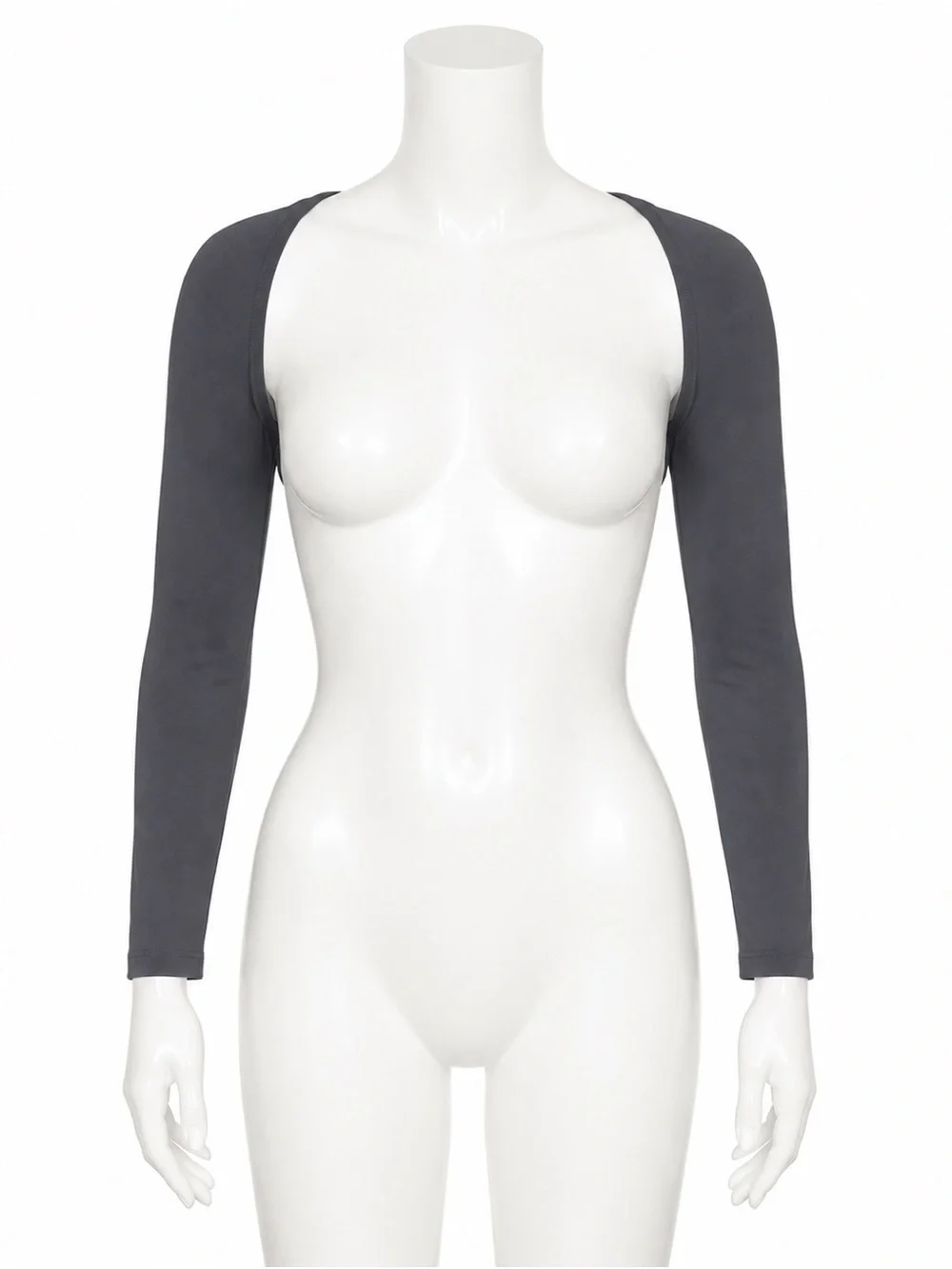 SKIMS Sculpting Swim Long Sleeve Shrug | Gunmetal | L | NWT 🏷️